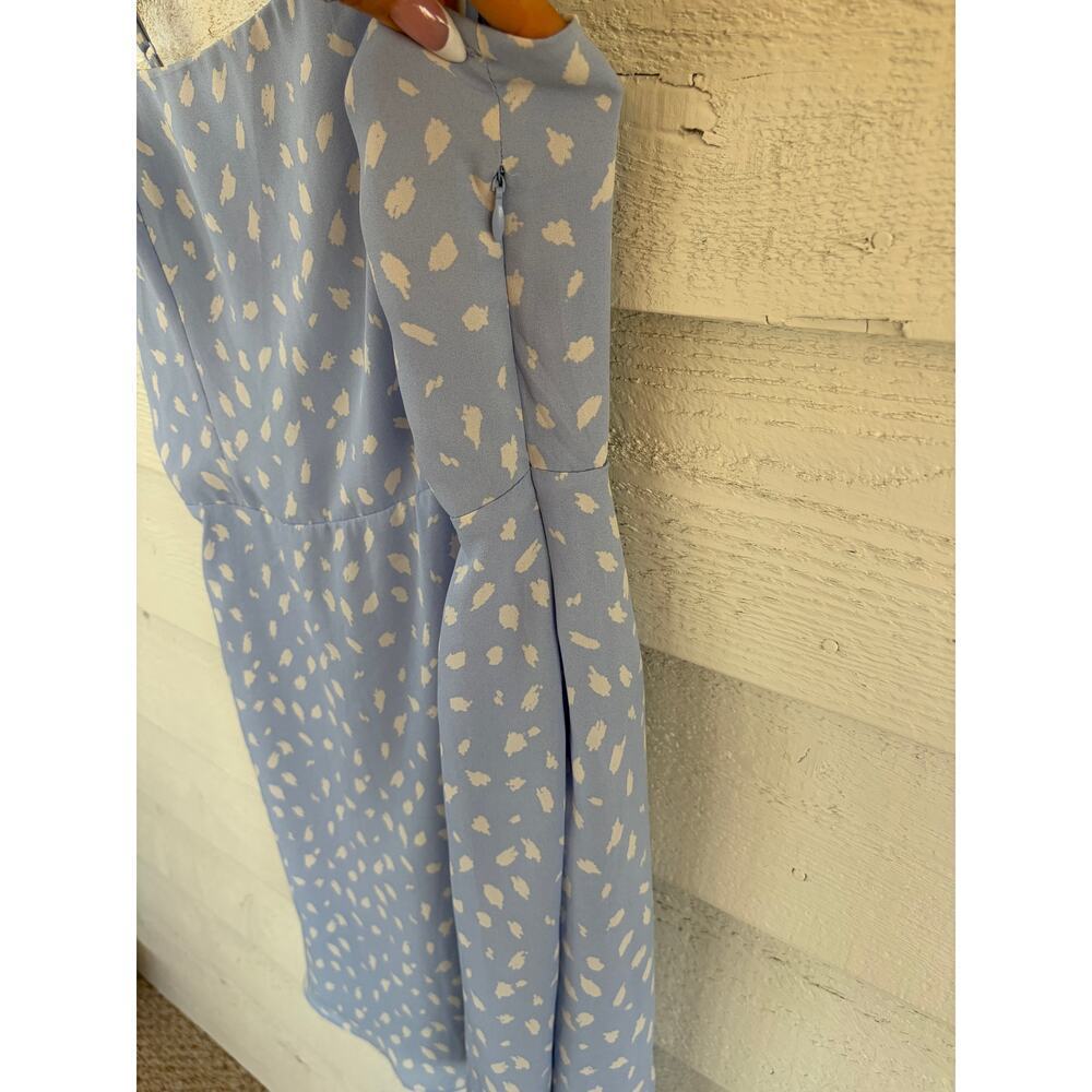 Lola Grace Blue Spotted Tie Strap Mini Dress Size Small - Picture 6 of 6